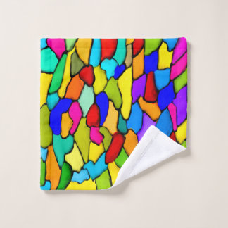 Stained Glass Washcloth Wash Cloth