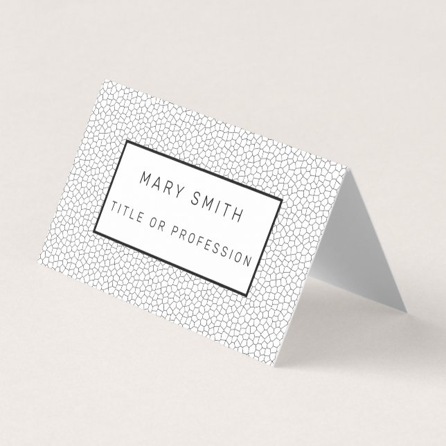Stained Glass White Business Card (Front)