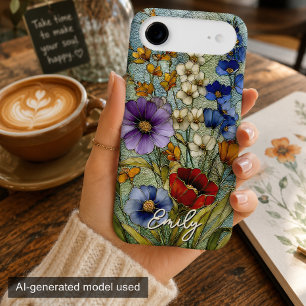 Stained Glass Wildflower Garden Personalized 