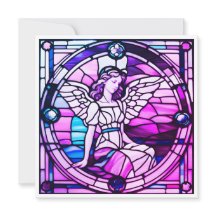 Stained Glass Window Christmas Angel