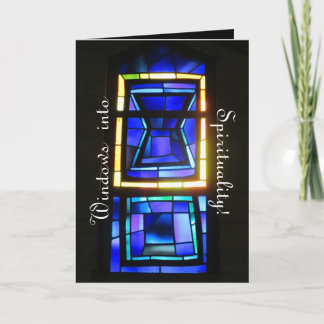Stained Glass Window Christmas Card