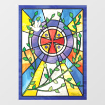 Stained Glass Window Cling