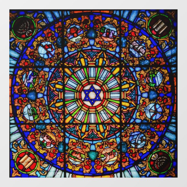 STAINED GLASS WINDOW CLING RELIGIOUS (Sheet)