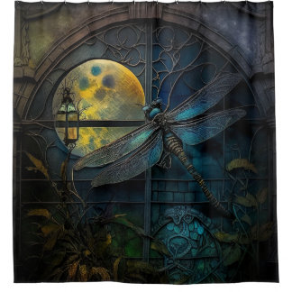Stained Glass Window Crescent Moon