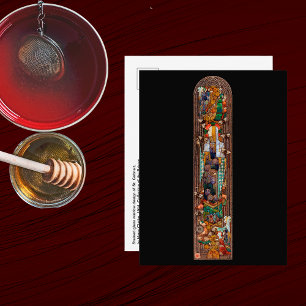 Stained Glass Window Design of St. Gobnait  Postcard