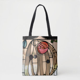 Stained Glass Window, Hill House by Mackintosh Tote Bag