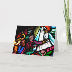 Stained Glass Window Holiday Card
