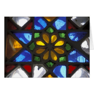Stained glass window inside the National
