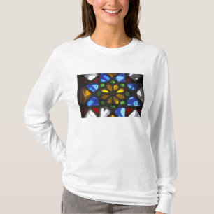 Stained glass window inside the National T-Shirt