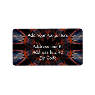 Stained Glass Window Kaleidoscope 12 Label