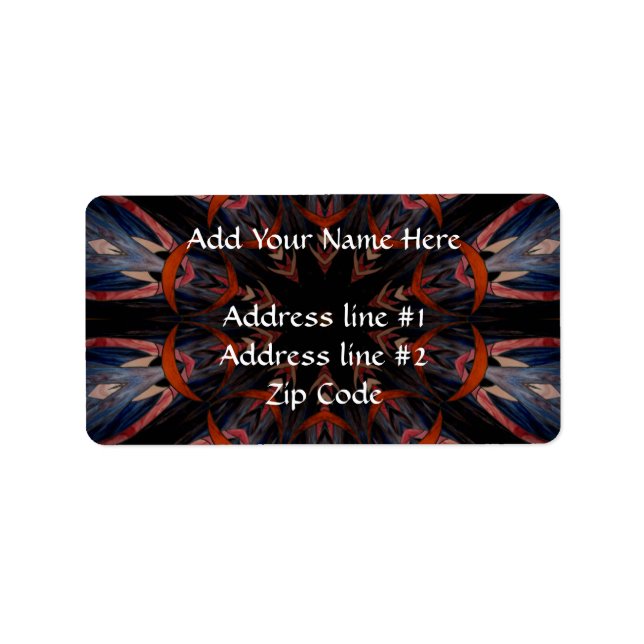 Stained Glass Window Kaleidoscope 12 Label (Front)