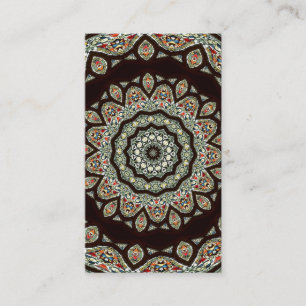 Stained Glass Window Kaleidoscope 13 Business Card