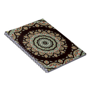 Stained Glass Window Kaleidoscope 13 Notebook