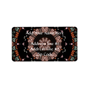Stained Glass Window Kaleidoscope 14 Label