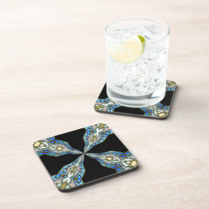 Stained Glass Window Kaleidoscope 16 Coaster
