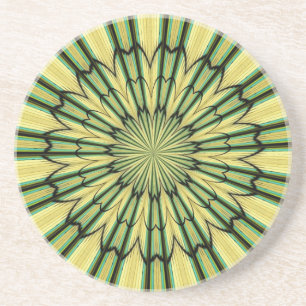 Stained Glass Window Kaleidoscope 20 Coaster