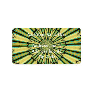 Stained Glass Window Kaleidoscope 20 Label