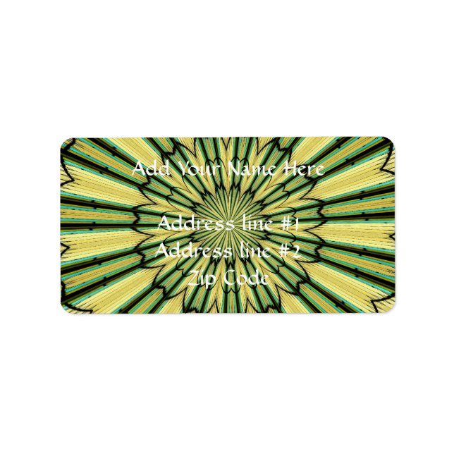 Stained Glass Window Kaleidoscope 20 Label (Front)