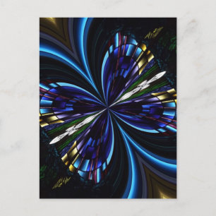 Stained Glass Window Kaleidoscope 9 Postcard