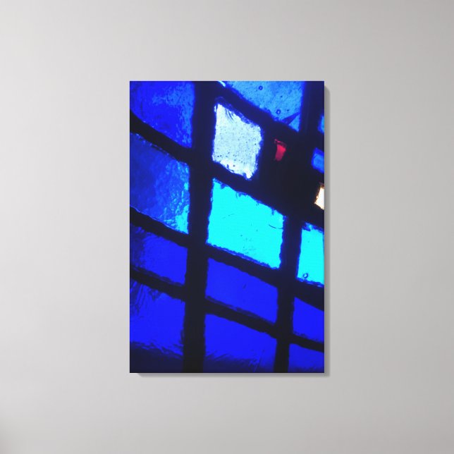 Stained Glass Window Panel Wrapped Canvas Artwork (Front)