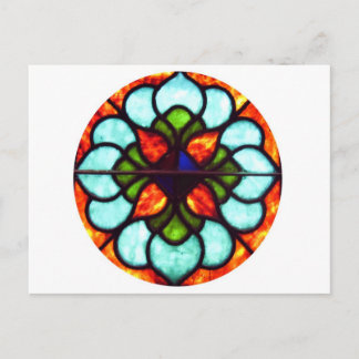 Stained Glass Window Postcard