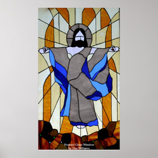 Stained Glass Window Poster