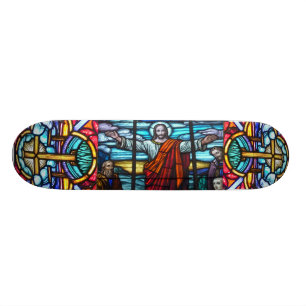 Stained Glass Window Skateboard