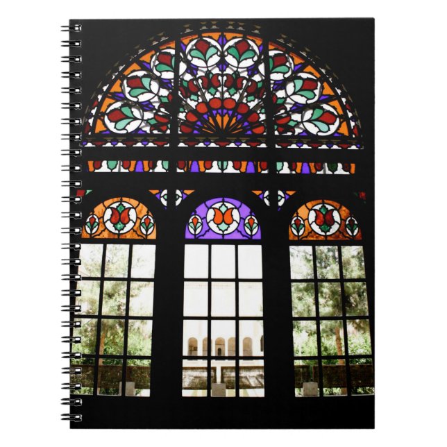 Stained Glass Window Spiral Photo Notebook (Front)