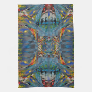 Stained Glass Windows Abstract Kitchen Towel
