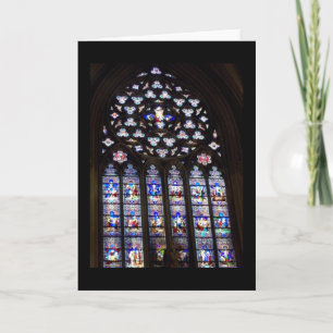 'Stained Glass Windows' Holiday Card - Blank