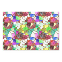 Stained Glass wrapping Paper Sheets