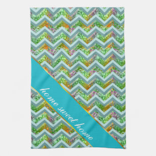 Stained Glass ZigZag Kitchen Towel