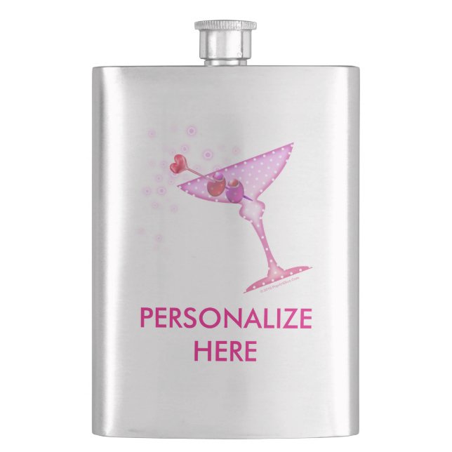 STAINLESS FLASK - PINK MARTINI (Front)