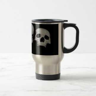 Stainless Steel 15 oz Travel/Commuter Mug W/ SKULL