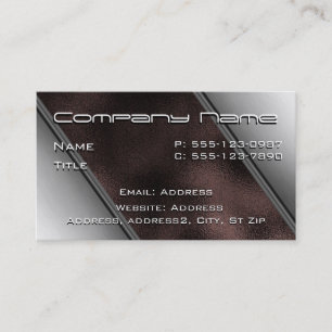 Stainless Steel and Iron Business Cards