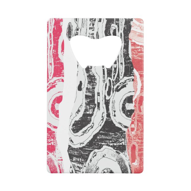 Stainless Steel Bottle Opener – Abstract Land (Devant)