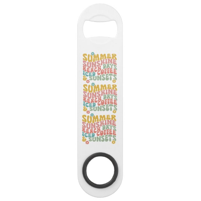 Stainless Steel Bottle Opener Bar Key (Front)