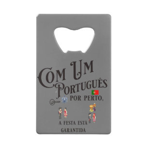 Stainless Steel Bottle Opener Com um Portugues por Credit Card Bottle Opener