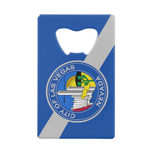 Stainless Steel Bottle Opener flag of Las Vegas Credit Card Bottle Opener