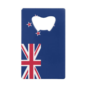 Stainless Steel Bottle Opener flag of New Zealand Credit Card Bottle Opener