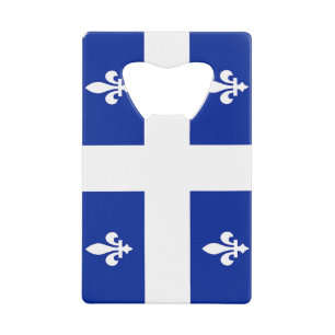 Stainless Steel Bottle Opener flag of Quebec Credit Card Bottle Opener