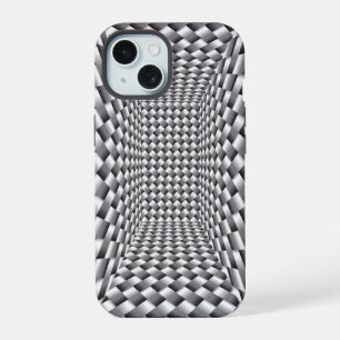 Stainless Steel Box Weave Illusion iPhone 15 Case