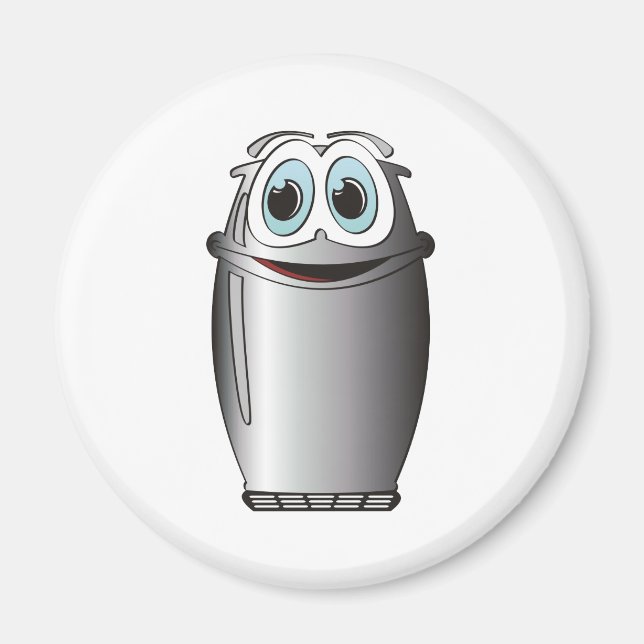 Stainless Steel Cartoon Refrigerator Magnet (Front)