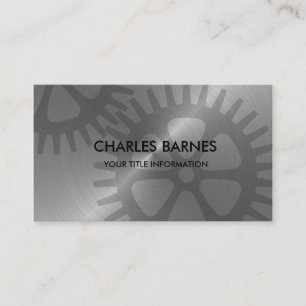 Stainless Steel Gears Business Card