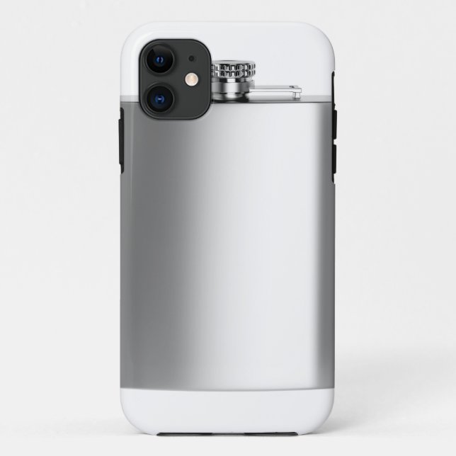 Stainless steel hip flask Case-Mate iPhone case (Back)