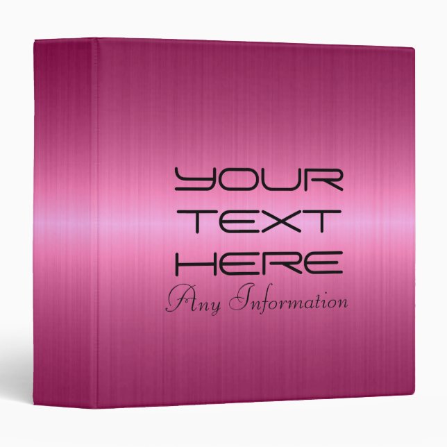 Stainless Steel Metal 2 Binder (Front/Spine)