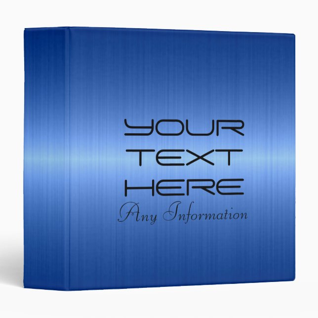 Stainless Steel Metal 3 Binder (Front/Spine)