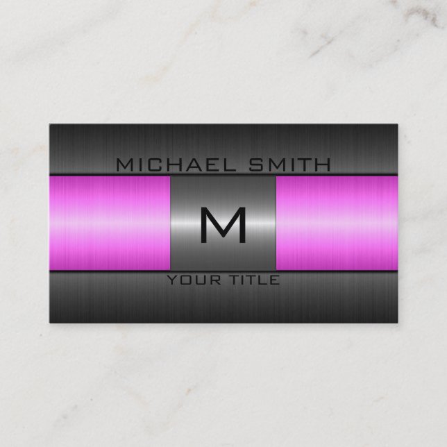 Stainless Steel Metal Business Card (Front)