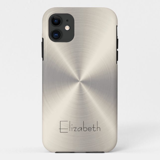 Stainless Steel Metal Case-Mate iPhone Case (Back)