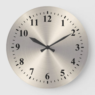 Stainless Steel Metal Large Clock